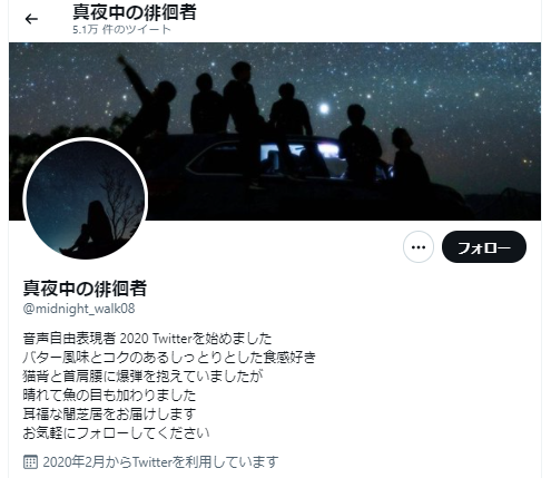 真夜中の徘徊者